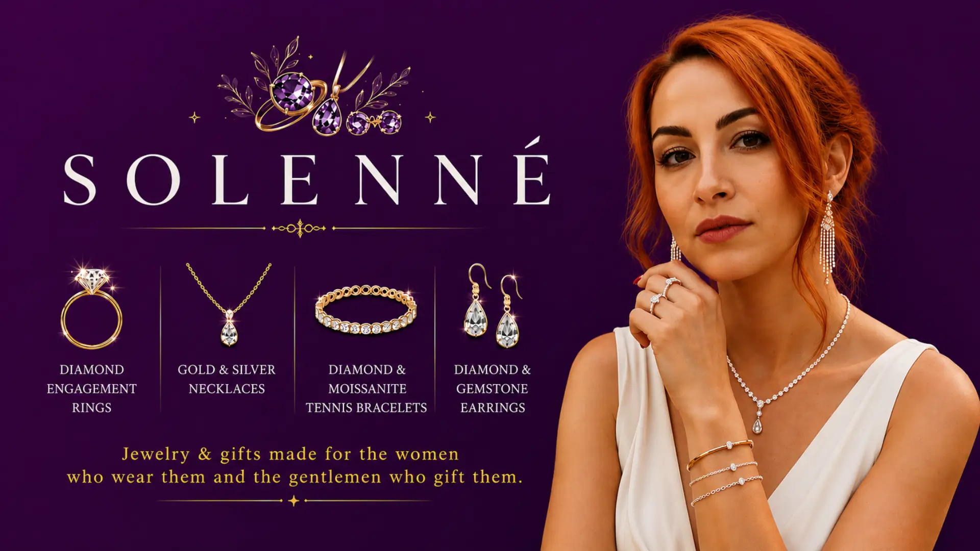 model-cynthia-wearing-solenne-amethyst-jewelry-diamond-pieces