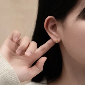 Geometric-Faceted-Gold-Earrings-In-New-Style-For-Women-Made-With-925-Sterling-Silver-Featuring-Garnet-Jewelry-2