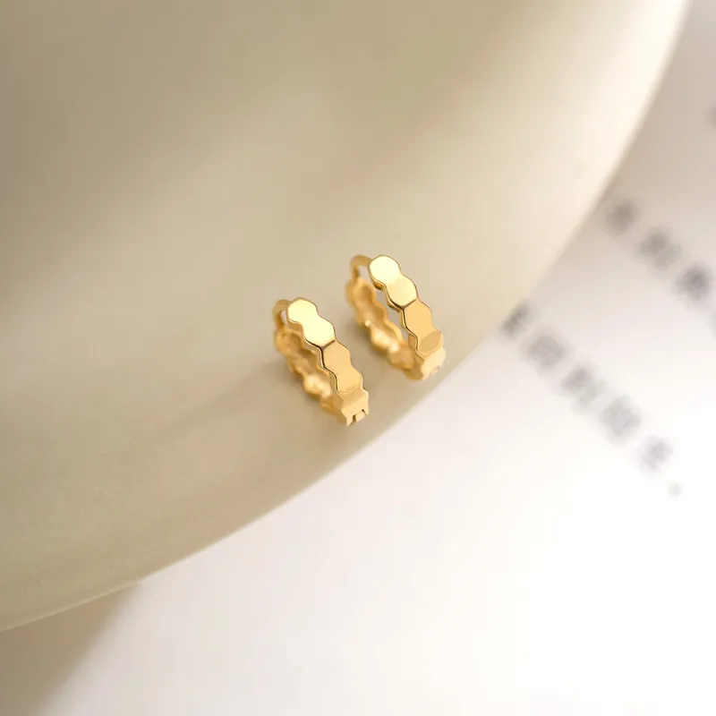 Geometric Faceted Earrings