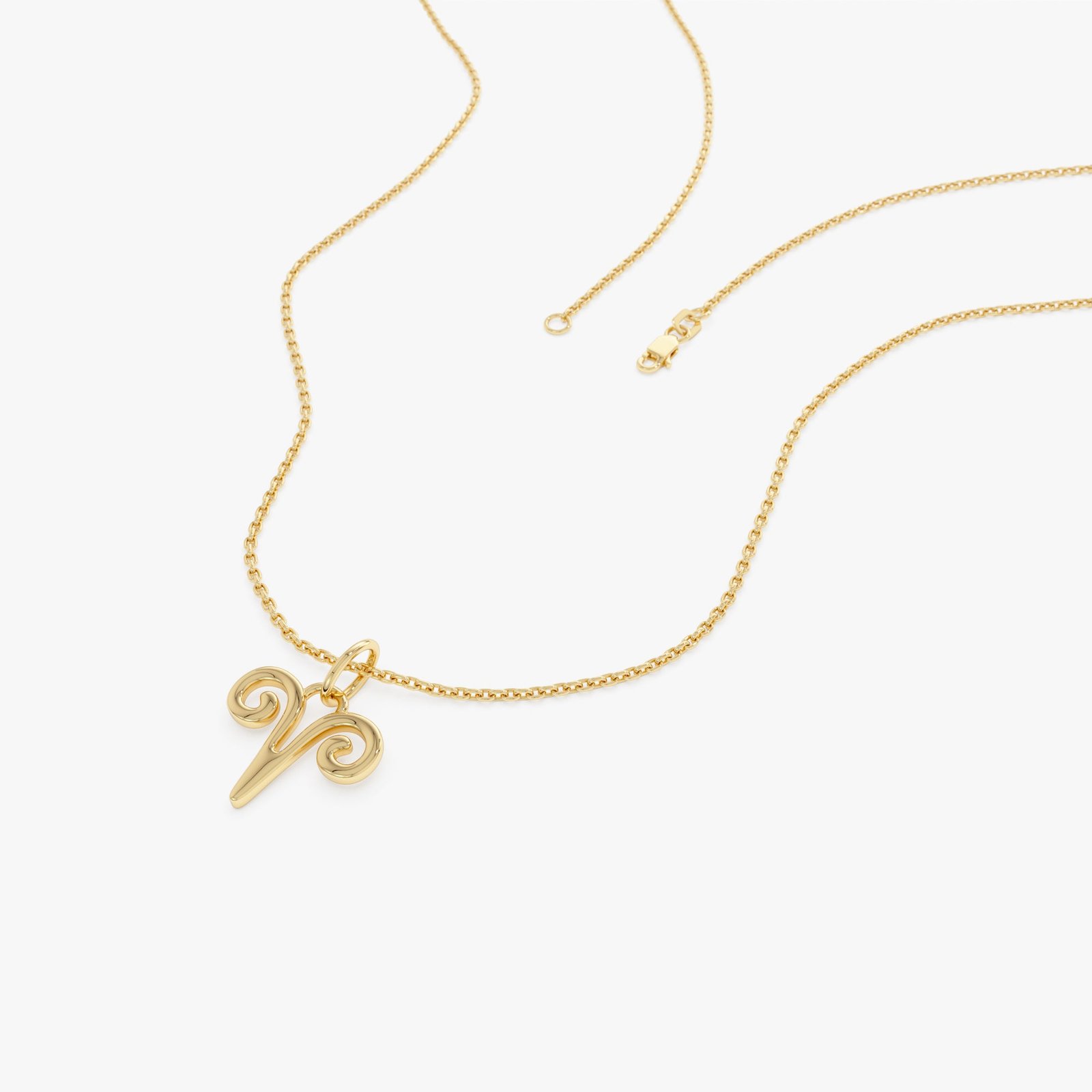 Second image of Tonglin Jewelry Aries Zodiac Charm Necklace